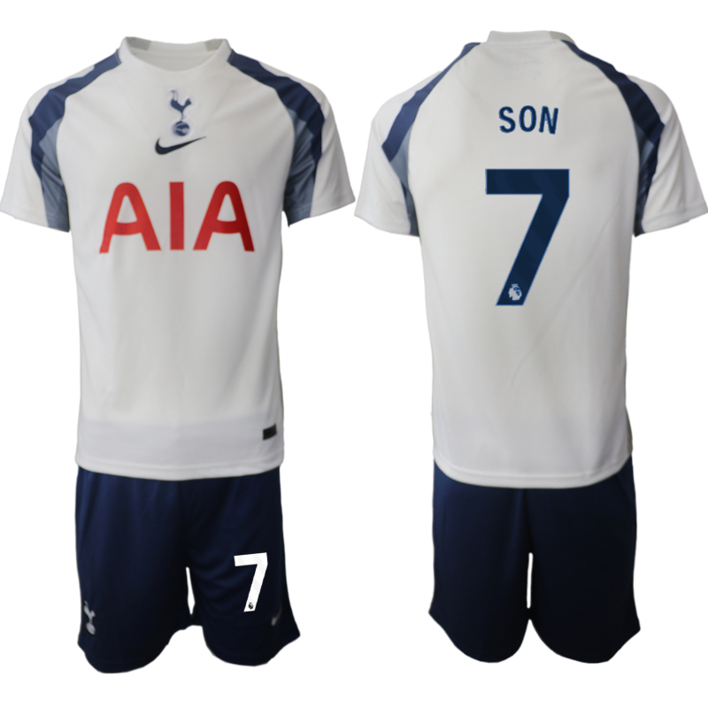Men 2025-2026 Club Tottenham home White #7 Soccer Jersey-0
